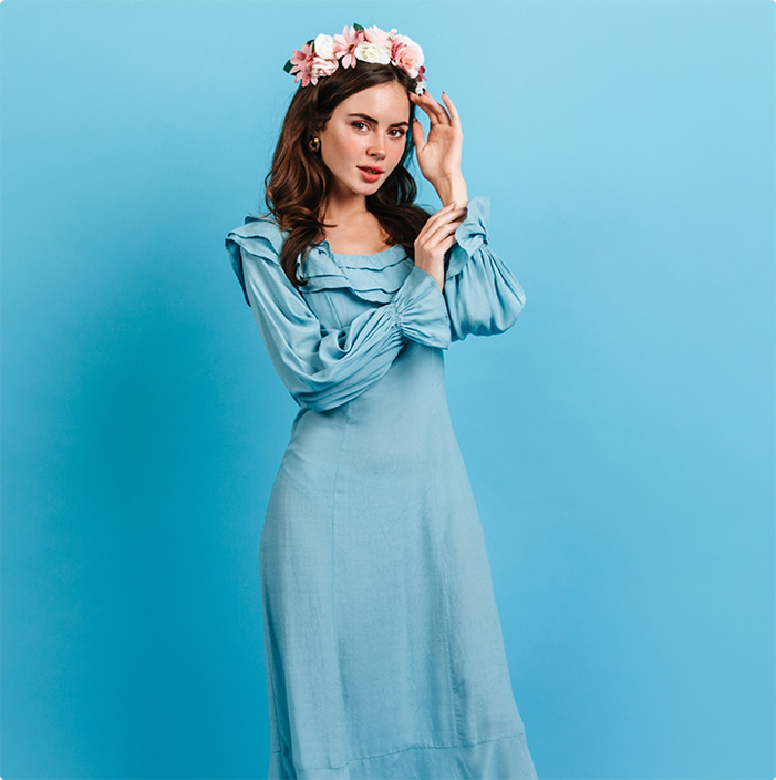 Powder Blue Layers Offer Subtle Style